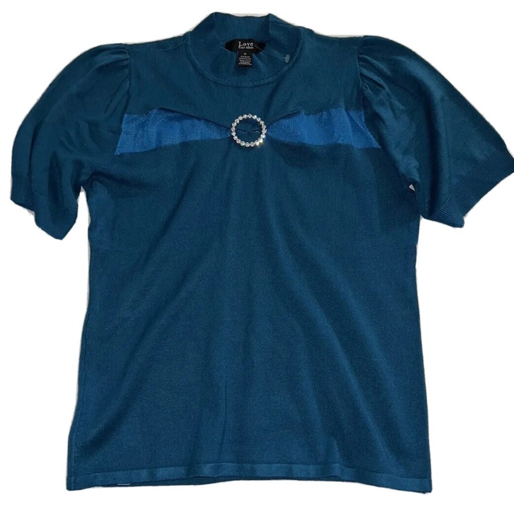 Elegant Blue Women's Blouse